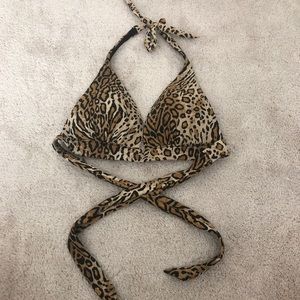 Victoria’s Secret leopard print halter top